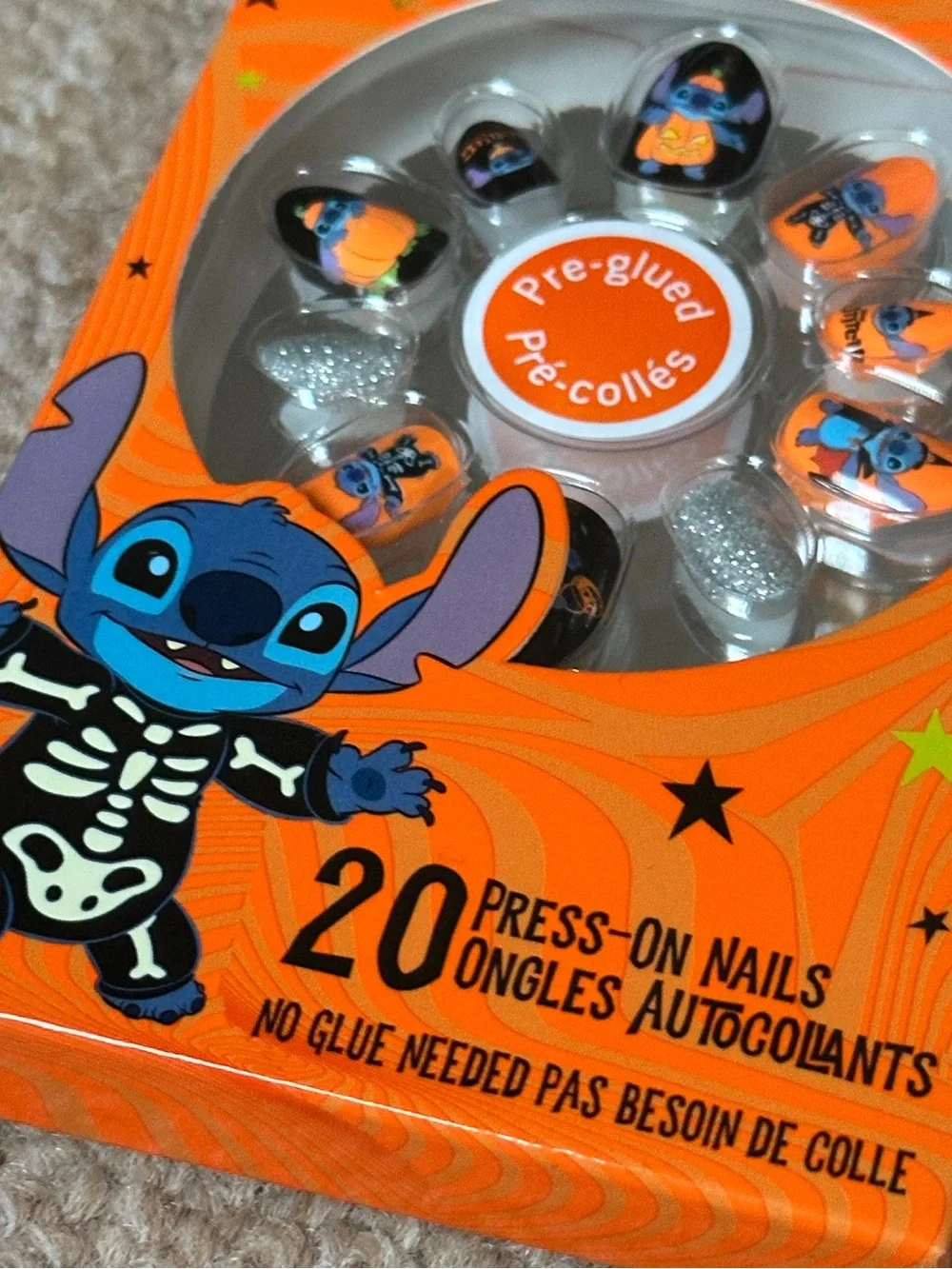 NEW Disney Lilo & Stitch Press On Nails Halloween Pre Glued No Glue Needed 20